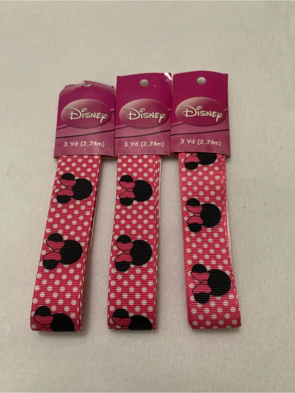 Disney Pink Minnie Mouse & Dora  Ribbons, Frozen & Pink Ombre Blanket Binding